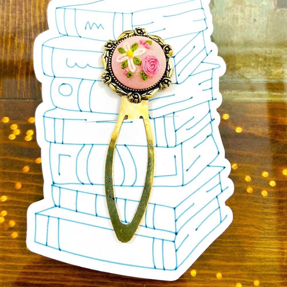 Hand Embroidered Bookmark